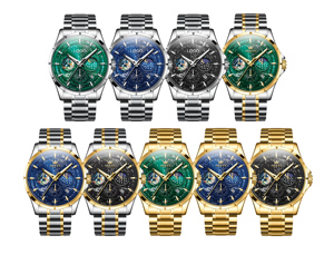 Reloj OLEVS 5538 con Logotipo OEM, Reloj de Lujo de Diseño de Marca, Reloj de Cuarzo Personalizado de Acero Inoxidable, Fabricante de Relojes - Product Image 5