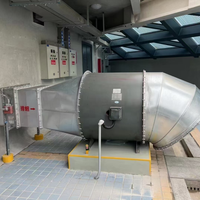 Ventilateur axial à pression positive pour escalier de bâtiment de grande hauteur, ventilateur d'alimentation en air pour la pressurisation et le contrôle de la fumée en cas d'incendie