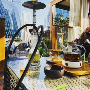 Original alemán de alta calidad detalle restauración MIG Airforce Hookah Configuración de lujo de acero inoxidable interior fiesta Bar Café Shisha - Product Image 3