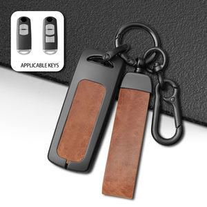 Funda de cuero para mando a distancia de coche, para <span class=keywords><strong>Mazda</strong></span> 2, 3, 6, Atenza, Axela, Demio, 1, 2, 3, 6, CX5, 2, 6, 2, 2, 2, 2, 6, <span class=keywords><strong>accesorios</strong></span> para el coche, <span class=keywords><strong>accesorios</strong></span> para el CX-9 - Product Image 1