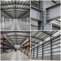 Bâtiment à structure légère en acier à assemblage rapide pour centre de distribution industriel et commercial et entrepôt logistique préfabriqué
