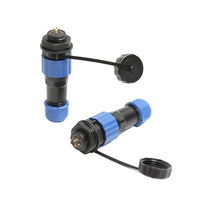 Prise industrielle de puissance, connecteur aviation 7 broches en nylon, prise 3 cœurs 4 trous 5 positions 6P, connexion extérieure étanche SD16