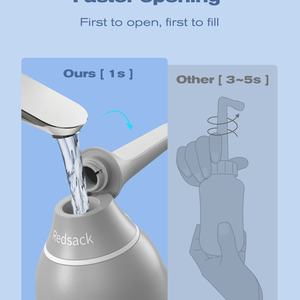 เครื่องฉีดชำระแบบพกพา วัสดุ ABS+PP ดีไซน์ทันสมัย สำหรับทำความสะอาดสุขอนามัยส่วนบุคคล เติมน้ำได้รวดเร็ว เหมาะเป็นของขวัญทางธุรกิจ - Product Image 2