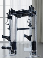Rack de musculation en acier multifonctionnel pour entraînement complet du corps, type Smith, équipement de gym à domicile, à charge par disques, 200 cm, pour press à la française et banc de squat