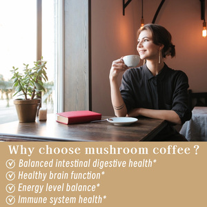Oem Mushroom Coffee Sodium Powder Support Custom Reishi Mushroom <b>Supplement</b> Shiitake Energy Level Balance Immune System Health - Product Image 3