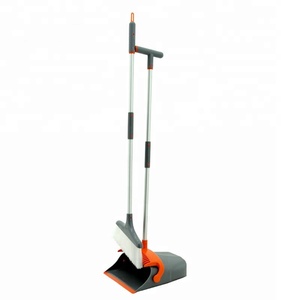 EAST New Design Long Aluminium Handle Cleaning Floor Plastic Broom And Dustpan Set