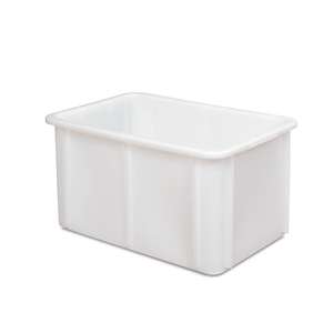 Lebensmittelbehälter, a la, LxBxH 600x400x320 Mm, Boden Und Wände Geschlossen, 60 Litros, Weiß - Product Image 1