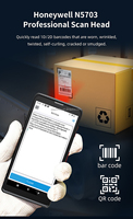 Terminal Portátil IP65 para Gestión de Inventario de Almacén, PDA Android con Lector de Códigos de Barras para Recopilación de Datos