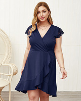 Dernière robe grande taille Vêtements pour femmes Robes grande taille Robes de printemps avec nouveau design