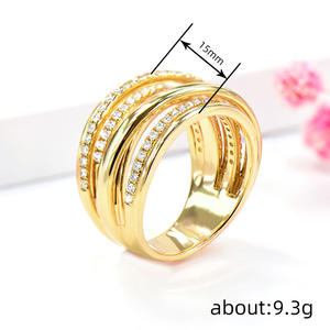 Anello di lusso da donna in oro giallo con diamante rotondo taglio brillante naturale colore G, fede nuziale T0818 - Product Image 4