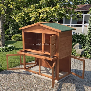 Muebles de lujo modernos para mascotas, conejera de madera maciza y casa para gatos para animales pequeños, elegante jaula para mascotas - Product Image 4