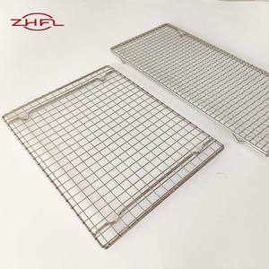 Rejilla de malla redonda para barbacoa, rejilla para horno microondas, bandeja de acero inoxidable de 11 pulgadas x 2, resistente al calor, resistente a la corrosión, antiadherente - Product Image 4