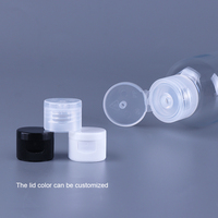 Bouteilles vides transparentes en PET pour lotion corporelle et huile capillaire avec bouchon à clapet, disponibles en 10ml, 15ml, 20ml, 25ml, 30ml, 50ml, 60ml, 100ml, 120ml