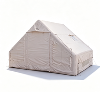 Tente de camping gonflable de luxe, grande, 6 m², portable, quatre saisons, une chambre, ouverture automatique rapide, 2 lucarnes, imperméable