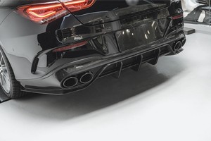 Diffuseur de pare-chocs arrière en fibre de carbone véritable pour Mercedes Benz W118 <span class=keywords><strong>CLA</strong></span> <span class=keywords><strong>45</strong></span> <span class=keywords><strong>AMG</strong></span> <span class=keywords><strong>2020</strong></span> + - Product Image 3
