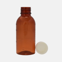 Bouteille PET de 125 ml pour médicaments liquides avec bouchon à vis CRC |   Bouteille vide de sirop contre la toux |   Qualité pharmaceutique |   GMP |   Ligne à quatre échelles