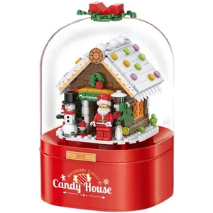 233pcs Wholesale Christmas Music Box Building Block Toys Festive Party Supplies HN930023