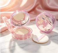Étui compact pour coussin effet vague d'eau rond 12g pour fond de teint/crème BB/couvrant – Emballage cosmétique