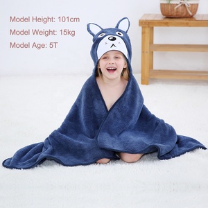 MICHLEY OEM Hot Sale Kids Hooded Animal Bathrobe <strong>Girls</strong> Beach <strong>Poncho</strong> Children Bath <strong>Towels</strong> - Product Image 5
