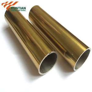 Tube en acier inoxydable 304 couleur or 2 1/2, <span class=keywords><strong>prix</strong></span> fabricant, tube rond pour main courante - Product Image 2