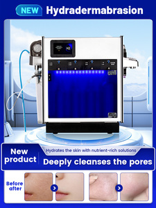 Nouvelle machine d'hydrodermabrasion faciale à oxygène portable 17-en-1 avec écran tactile, fonctions hydratantes et anti-âge, en acier inoxydable - Product Image 3