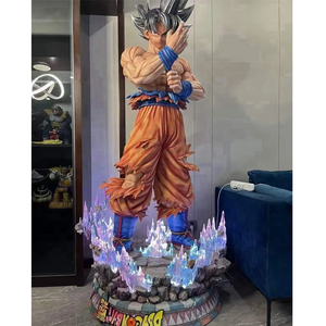 Estatua de Anime de Dragon Ball de Tamaño Real en Fibra de Vidrio, Figura de Acción de Dibujos Animados, Escultura de Resina de Vegeta y Goku, Modelo Artístico - Product Image 2