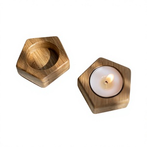 Wooden Rectangular <b>Tea</b> Light Holder with 5 Candles Durable Eco-Friendly Handmade Home Decoration Candle <b>Stand</b> for Table Decor - Product Image 6