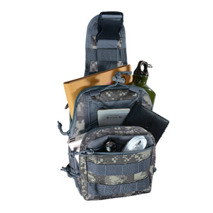 Sac de poitrine tactique camouflage personnalisé pour homme, en tissu Oxford imperméable, sacoche bandoulière, sac à dos de chasse - Product Image 5