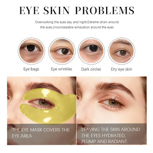 Masque pour les yeux en hydrogel cristallin doré, forme papillon, anti-rides, hydratant, 30 paires - Product Image 5