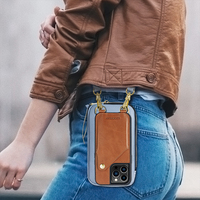 Sac de téléphone en cuir de grande capacité pour pochette iphone étui de téléphone
