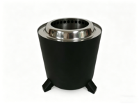 Poêle à bois portable en acier inoxydable sans fumée pour le camping en plein air, foyer pour la cour, le patio et le barbecue