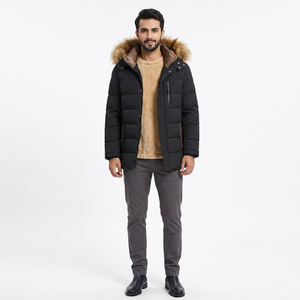Customised Fashion New Winter <b>Jacket</b> Men Thicken Warm <b>Parkas</b> Hooded Coat Fleece <b>Jackets</b> Outwear - Product Image 1