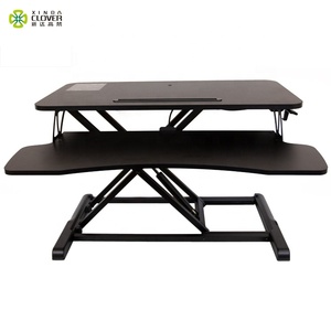 Home-Office Laptop-Schreibtisch mit Gasfeder-Erhöhung und Abnehmbarer Tastaturablage/Faltbarer Tragbarer Höhenverstellbarer Computer-Stehschreibtisch - Product Image 4