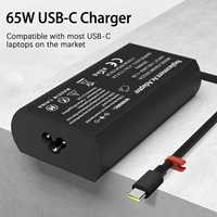 Vente en gros de chargeur pour ordinateur portable 65W USB C 20V TYPE C adaptateur secteur chargeur portable pour Lenovo Thinkpad/Yoga/Chromebook