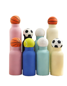 Sports Ball Lid Stainless Steel Vacuum Flask, 12-17-25oz Insulated <strong>Water</strong> <strong>Bottle</strong> for Basketball, Tennis, <strong>Golf</strong> Fans - Product Image 1