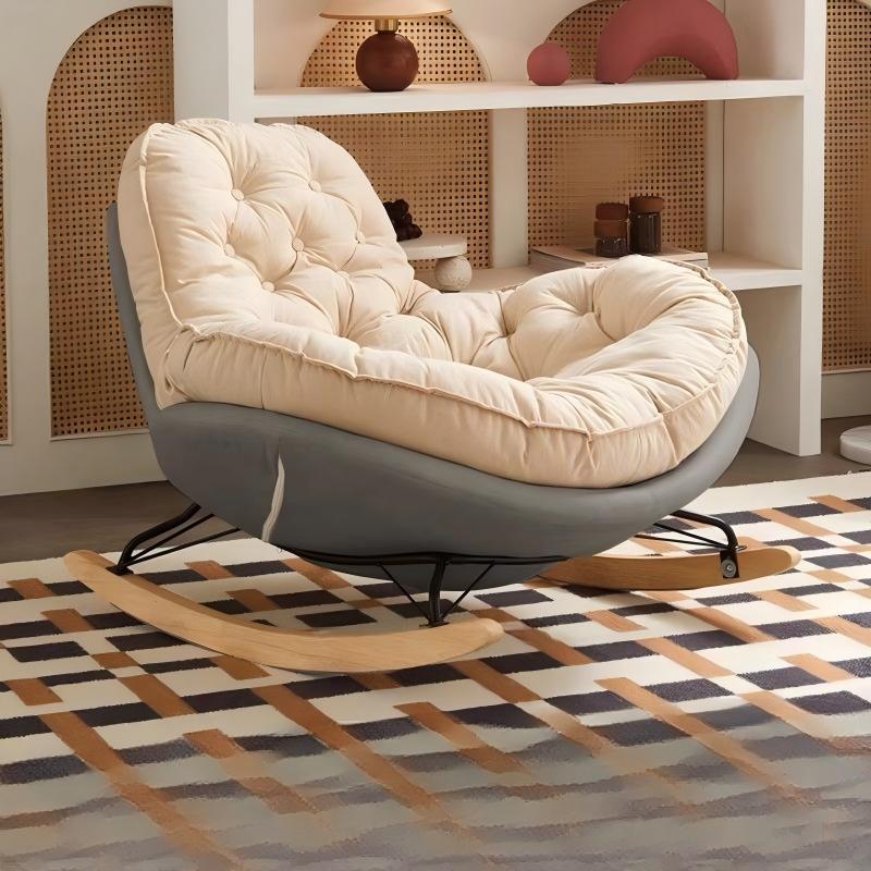 Coussin en velours technique blanc - Base en tissu technique gris - Peluche douce