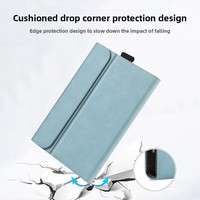 Étui de protection en cuir PU compatible avec la tablette/ordinateur portable 2-en-1 Microsoft Surface Pro 9 13 pouces, fabriqué en Chine