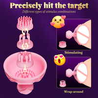 Masseur mammaire Rose, puissant stimulateur de mamelons, machine sans fil à vibrations rotatives pour femmes, jouets sexuels pour adultes