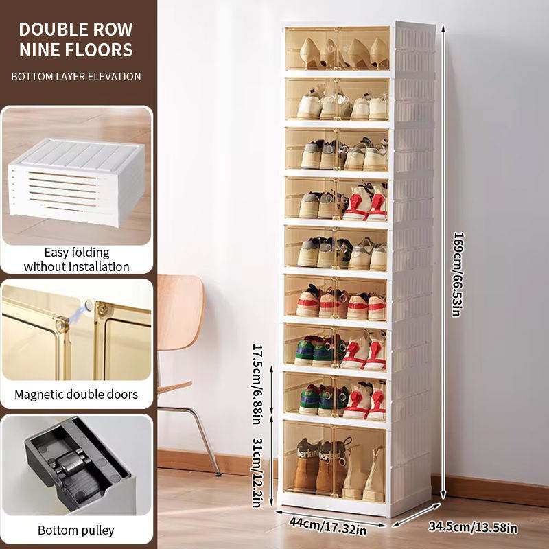 [Double rangée avec poulies] 9 couches