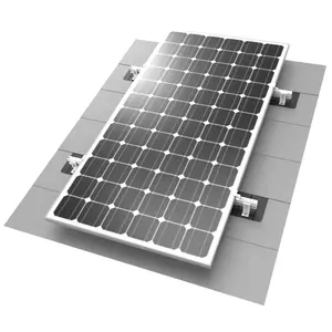 Sistema solar de raquete de montagem rápida, painel solar com asphalto l pés kits de pisca-pisca