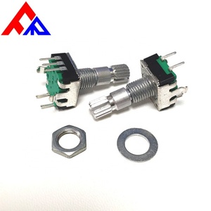 Encodeur rotatif incrémental à poignée moletée en métal Ec12s, interrupteur vertical, encodeur rotatif - Product Image 6