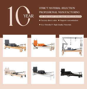 Jereathy Reformer en bois de différentes couleurs, Pilates Reformer pour la maison, tendance industrielle 2026, Reformer professionnel à piste complète - Product Image 6