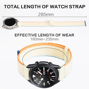 Bracelet de montre en nylon souple réglable de 20 mm 22 mm pour Samsung Galaxy Watch4 Classic <span class=keywords><strong>Watch5</strong></span> <span class=keywords><strong>Pro</strong></span> Sport, bracelet de montre intelligente en tissu - Product Image 4