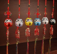 Ornements de chat porte-bonheur de style japonais ouverture de magasin pendentif en céramique ornements santé Daruma oeuf voiture amulette pour voiture décor maison