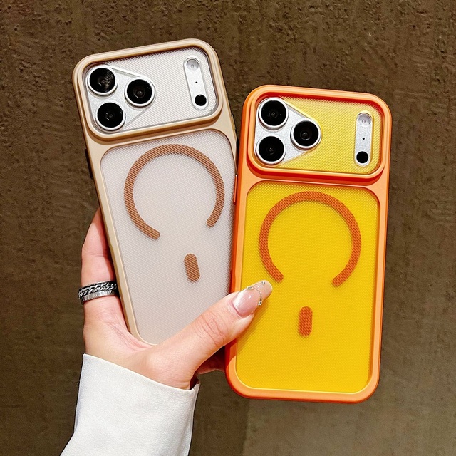 Luxury Clear Frosted Phone Case for iPhone 18 17 16 15 14 Plus 13 11 12 Pro Max Wireless Charge Full Bumper Magnetic Cover