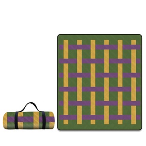 <span class=keywords><strong>Tapis</strong></span> de pique-nique ultrasonique épaissi, pliable, imperméable, pour le camping en plein air, la plage, avec support en aluminium - Product Image 1