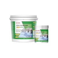 Peinture époxy pour sols en sable couleur naturelle, imitant le marbre, auto-nivelante, sans joint, terrazzo, carrelage en ciment, brillant