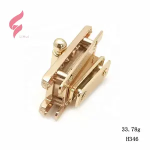 Lihui Groothandel Custom Design Pers Handtas Slot Hardware Lederen Tassen Twist Lock Handtas Goud Metalen Draai Slot Voor Tassen