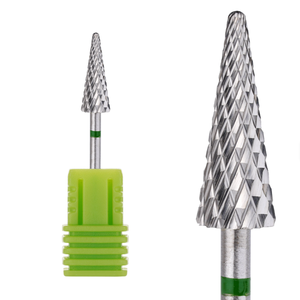 Forets professionnels en carbure de tungstène coniques de 3/32 po pour le retrait du vernis gel acrylique, outils de manucure électriques - Product Image 3