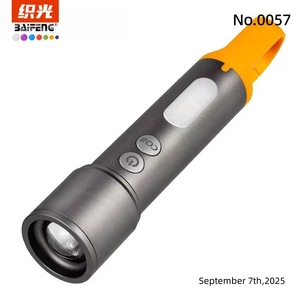 Outdoor LED <b>Flashlight</b> AAA Battery Aluminum Alloy Changeable Color Portable <b>Torch</b> Light No.0057 - Product Image 2